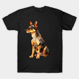 Cute Dog Geometric T-Shirt